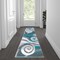 Flash Furniture Turquoise 2' x 7' Modern Swirl Pattern Area Rug OKR-RG1103-27-TQ-GG - alternate 1